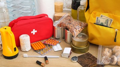 Necessities for emergency bag