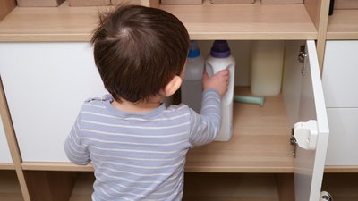 Kid accessing chemicals